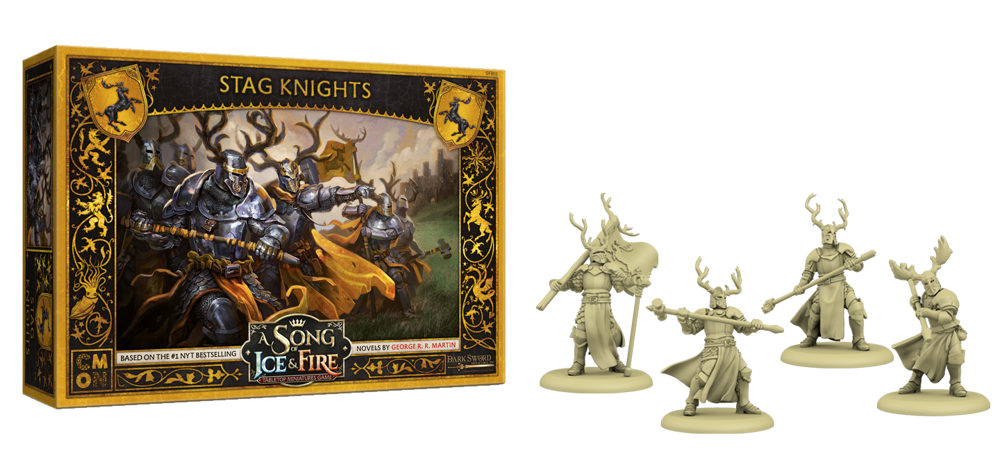 A Song of Ice and Fire : Tabletop Miniatures Game - Baratheon Stag Knights